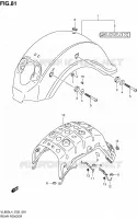 GARDE BOUE ARRIERE (VL800L4 E02) pour Suzuki INTRUDER 800 2014