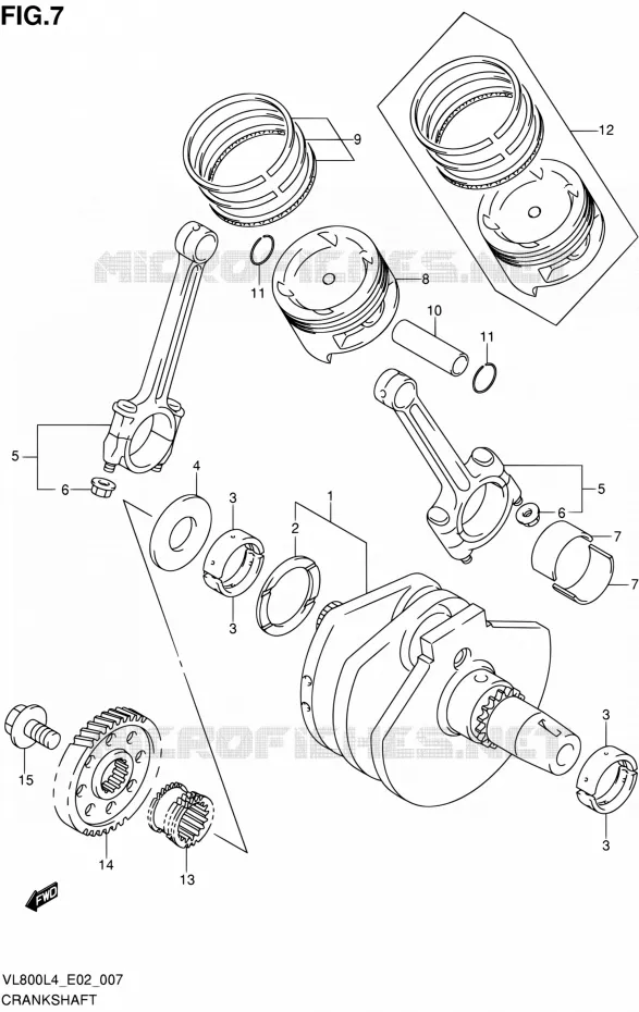 VILEBREQUIN Suzuki MOTO 800 INTRUDER 2014  VL80UE L4 (E19)