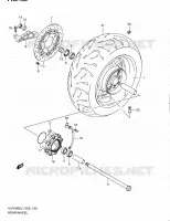ROUE ARRIERE (VLR1800TL1 E19) pour Suzuki INTRUDER 1800 2011