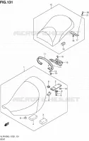 SELLE (VLR1800UFL1 E19) pour Suzuki INTRUDER 1800 2011