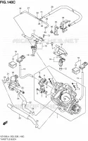 CORPS DE PAPILLON (VZ1500L4 E33) pour Suzuki BOULEVARD 1500 2014