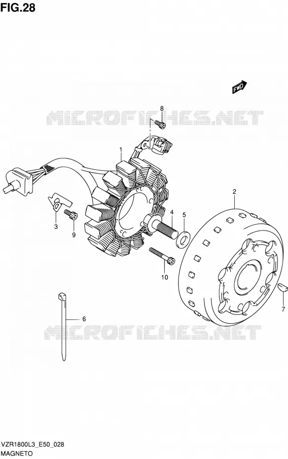 ALLUMAGE ROTOR - STATOR Suzuki MOTO 1800 INTRUDER 2013  VZR1800 L3 (E50)