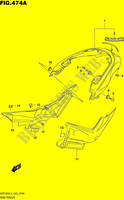 GARDE BOUE ARRIERE (VZR1800L4 E43) pour Suzuki BOULEVARD 1800 2014