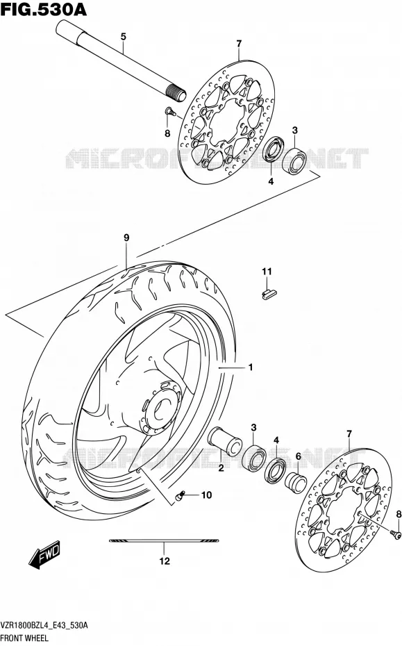 ROUE AVANT Suzuki MOTO 1800 BOULEVARD 2014  VZR1800BZ L4 (E43)