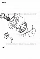 ROUE LIBRE DE DEMARREUR pour Suzuki QUADRUNNER 250 1985