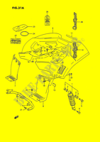 GARDE BOUE ARRIERE (MODELE M/N/P/R/S) pour Suzuki QUADSPORT 80 1995