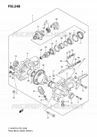 CARDAN   COUPLE CONIQUE (FRONT)(MODEL K7 P24) pour Suzuki EIGER 400 2007