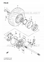 ROUE ARRIERE DROITE pour Suzuki EIGER 400 2011
