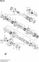 TRANSMISSION (2) pour Suzuki KINGQUAD 400 2012