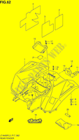 GARDE BOUE ARRIERE (LT A400FL3 P17) pour Suzuki KINGQUAD 400 2015