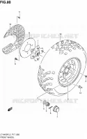 ROUE AVANT (LT A400FL3 P24) pour Suzuki KINGQUAD 400 2013
