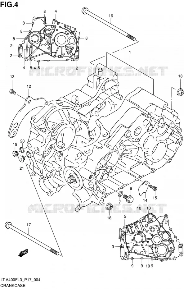CARTER Suzuki QUAD 400 KINGQUAD 2015  LT-A400F L3/LT-A400FZ L3 (P17,P24)