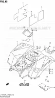 GARDE BOUE ARRIERE pour Suzuki KINGQUAD 400 2014