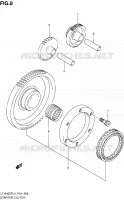ROUE LIBRE DE DEMARREUR pour Suzuki KINGQUAD 400 2014