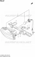ENSEMBLE FEU ARRIERE (LT A400FZL4 P33) pour Suzuki KINGQUAD 400 2014