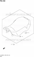 SELLE (LT A400FL4 P28) pour Suzuki KINGQUAD 400 2014