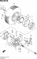 ROUE ARRIERE DROITE (LT A400FZL5 P33) pour Suzuki KINGQUAD 400 2015