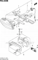 ENSEMBLE FEU ARRIERE (LT A400FZL5 P17) pour Suzuki KINGQUAD 400 2015