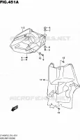 ENTOURAGE DE PHARE AVANT pour Suzuki KINGQUAD 400 2016
