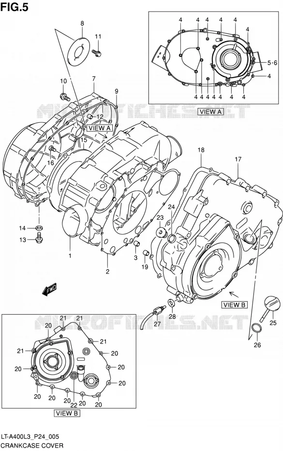 CARTER Suzuki QUAD 400 KINGQUAD 2013  LT-A400 L3 (P24)