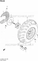 ROUE AVANT (LT A400L4 P33) pour Suzuki KINGQUAD 400 2014