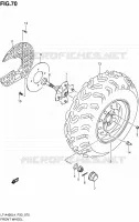 ROUE AVANT (LT A400ZL4 P33) pour Suzuki KINGQUAD 400 2014