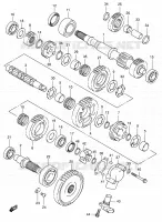 TRANSMISSION (2) (MODELE K2) pour Suzuki KINGQUAD 500 2003
