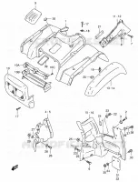 GARDE BOUE AVANT pour Suzuki KINGQUAD 500 2000