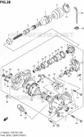 CARDAN   COUPLE CONIQUE (AVANT) pour Suzuki KINGQUAD 500 2011