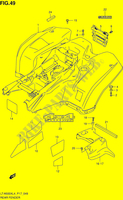 GARDE BOUE ARRIERE (LT A500XZL4 P17) pour Suzuki KINGQUAD 500 2014