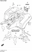 GARDE BOUE ARRIERE pour Suzuki KINGQUAD 500 2015