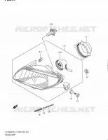 PHARE (LT A500XPZL1 P33) pour Suzuki KINGQUAD 500 2011