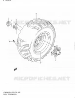 ROUE ARRIERE DROITE pour Suzuki KINGQUAD 500 2011