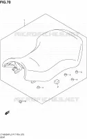 SELLE (LT A500XPL2 P24) pour Suzuki KINGQUAD 500 2012