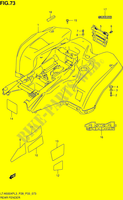 GARDE BOUE ARRIERE (LT A500XPL3 P28) pour Suzuki KINGQUAD 500 2013