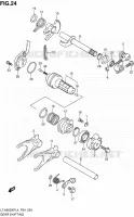ENSEMBLE SELECTEUR DE VITESSES pour Suzuki KINGQUAD 500 2014