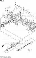 CARDAN   COUPLE CONIQUE (ARRIERE) pour Suzuki KINGQUAD 500 2014