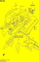 GARDE BOUE ARRIERE (LT A500XPL4 P17) pour Suzuki KINGQUAD 500 2014