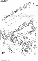 CARDAN   COUPLE CONIQUE (AVANT) pour Suzuki KINGQUAD 500 2015