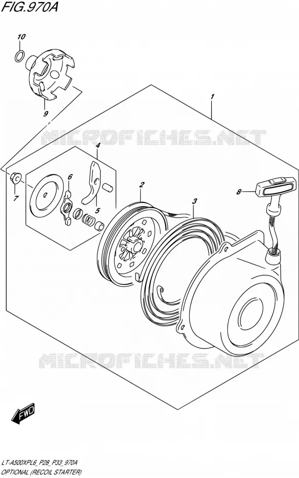 OPTIONS (RECOIL STARTER) Suzuki QUAD 500 KINGQUAD 2016  LT-A500XP L6/LT-A500XPZ L6 (P28,P33)