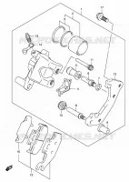 ETRIER DE FREIN AVANT pour Suzuki KINGQUAD 700 2005