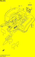 GARDE BOUE ARRIERE (MODEL L0) pour Suzuki KINGQUAD 750 2010