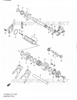 ENSEMBLE SELECTEUR DE VITESSES pour Suzuki KINGQUAD 750 2011