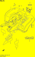 GARDE BOUE ARRIERE (LT A750XL4 P28) pour Suzuki KINGQUAD 750 2014