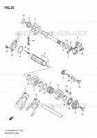 ENSEMBLE SELECTEUR DE VITESSES pour Suzuki KINGQUAD 750 2010