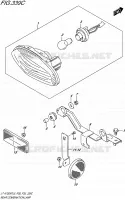 ENSEMBLE FEU ARRIERE (LT A750XPZL5 P28) pour Suzuki KINGQUAD 750 2015