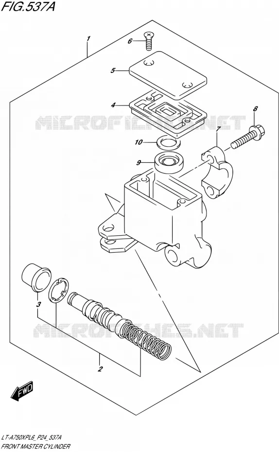 MAITRE CYLINDRE AVANT Suzuki QUAD 750 KINGQUAD 2016  LT-A750XP L6 (P24)