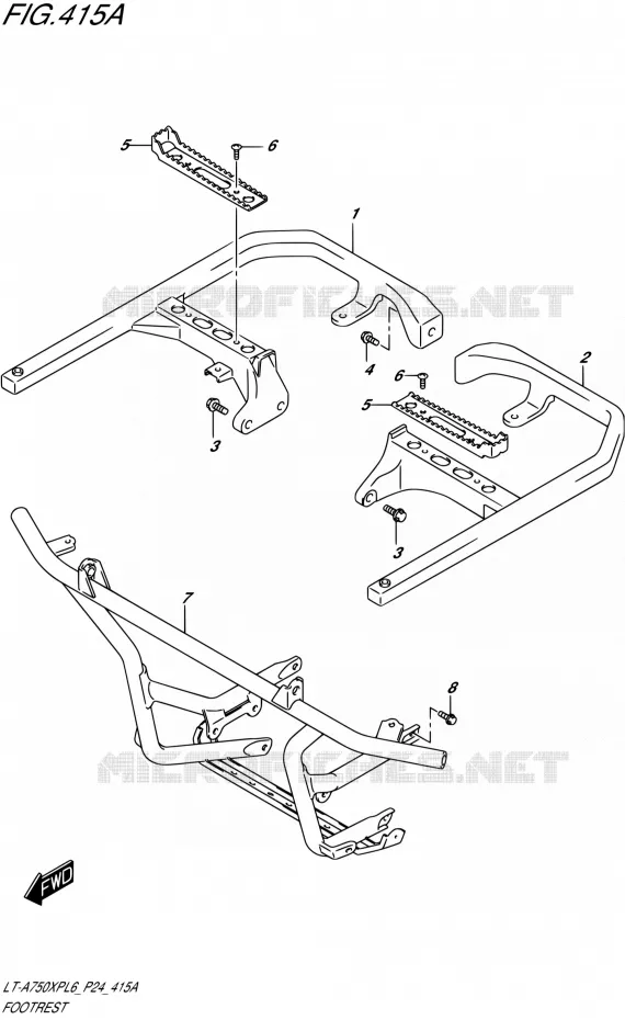 REPOSE PIED Suzuki QUAD 750 KINGQUAD 2016  LT-A750XP L6 (P24)