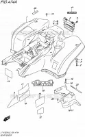 GARDE BOUE ARRIERE pour Suzuki KINGQUAD 750 2015