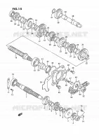 TRANSMISSION pour Suzuki OZARK 160 1996